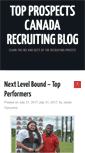 Mobile Screenshot of blog.topprospects.ca